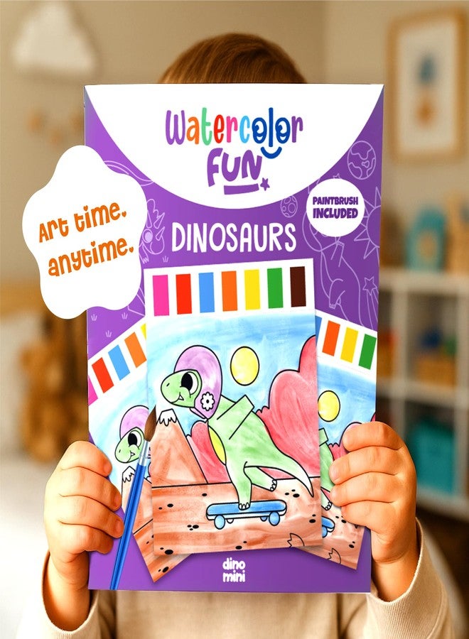 DINO MINI Watercolor Fun Value Pack - 2 Paint with Water Kits for Toddlers - Water Painting for Toddlers - Travel Activities for Kids Ages 4-8 - Screen Free Birthday Gifts (Dinosaurs - Jungle) - Image 3